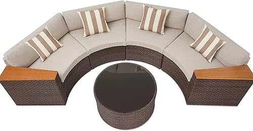 Oakmont Juego de muebles de patio de 3 piezas, juego de conversación de mimbre para exteriores, juego de sillas de balcón de ratán negro con mesa de Oakmont Juego de muebles de patio de 3 piezas, juego de conversación de mimbre para exteriores, juego de sillas de balcón de ratán negro con mesa de