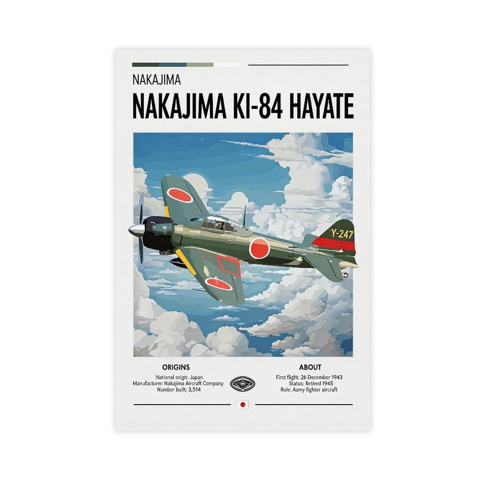 Bareronor Fighter Jet Canvas Poster for Dorm Room Decor Gift