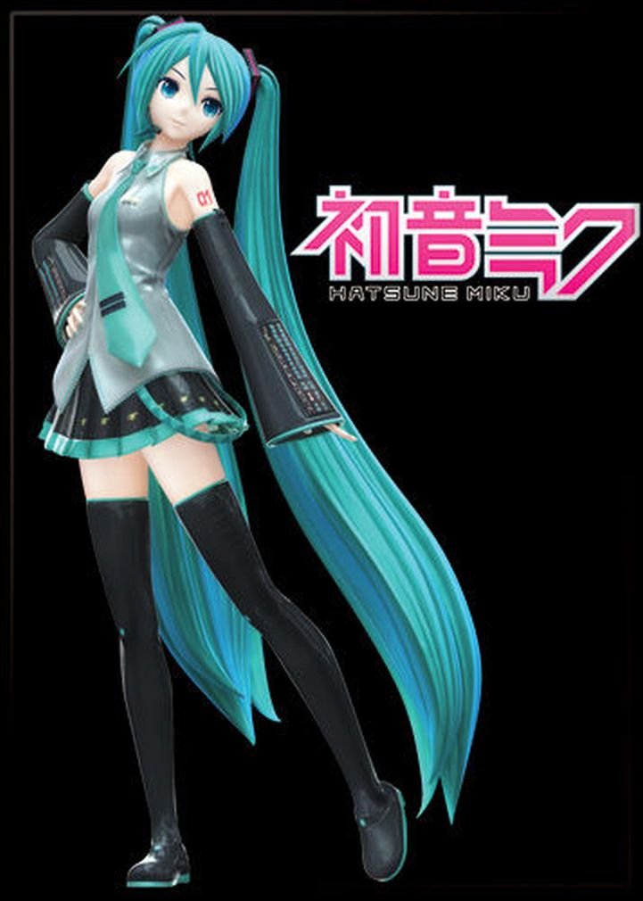 Amazon.com: Ata-Boy Hatsune Miku on Black Magnet - 2.5