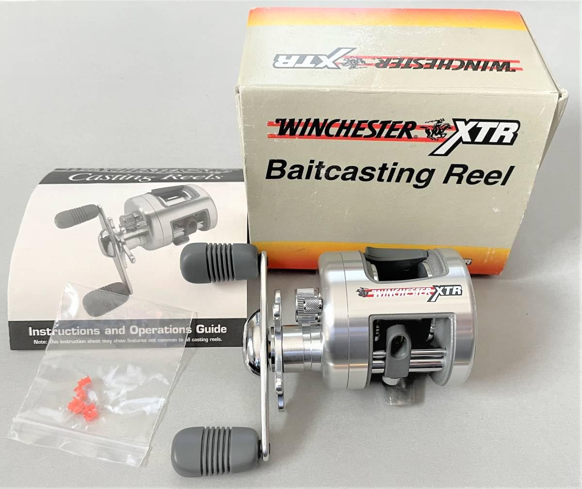 Amazon.co.jp: ウィンチェスター XTRベイトリール 箱入取説付き アルミ