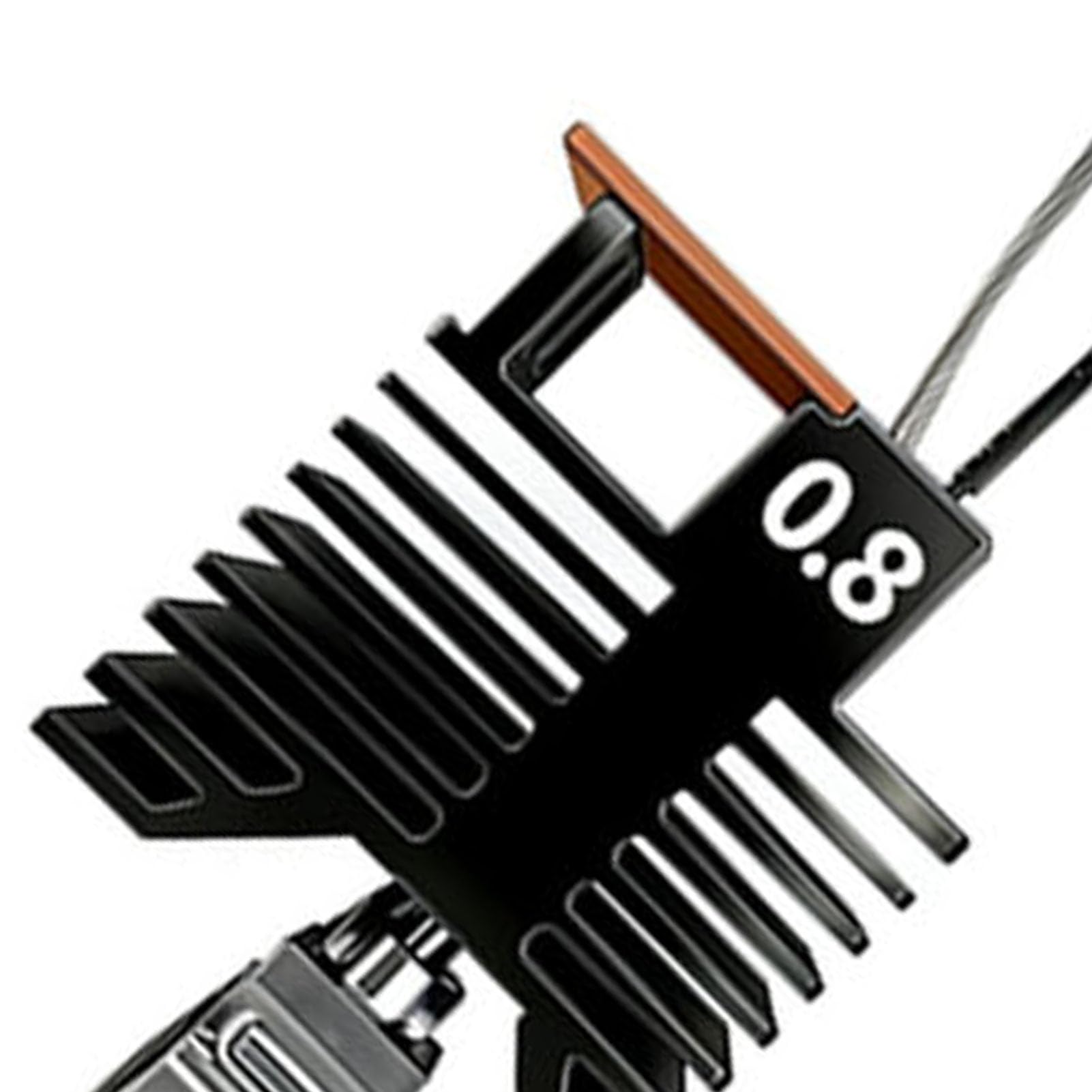 Asixxsix Hotend-Kit, 48-W-Keramik-Hochgeschwindigkeits-Hotend für 3D-Drucker, Düse aus Gehärtetem Stahl mit 0,2 Mm, 0,4 Mm, 0,6 und 0,8 Düsen für Snapmaker U1