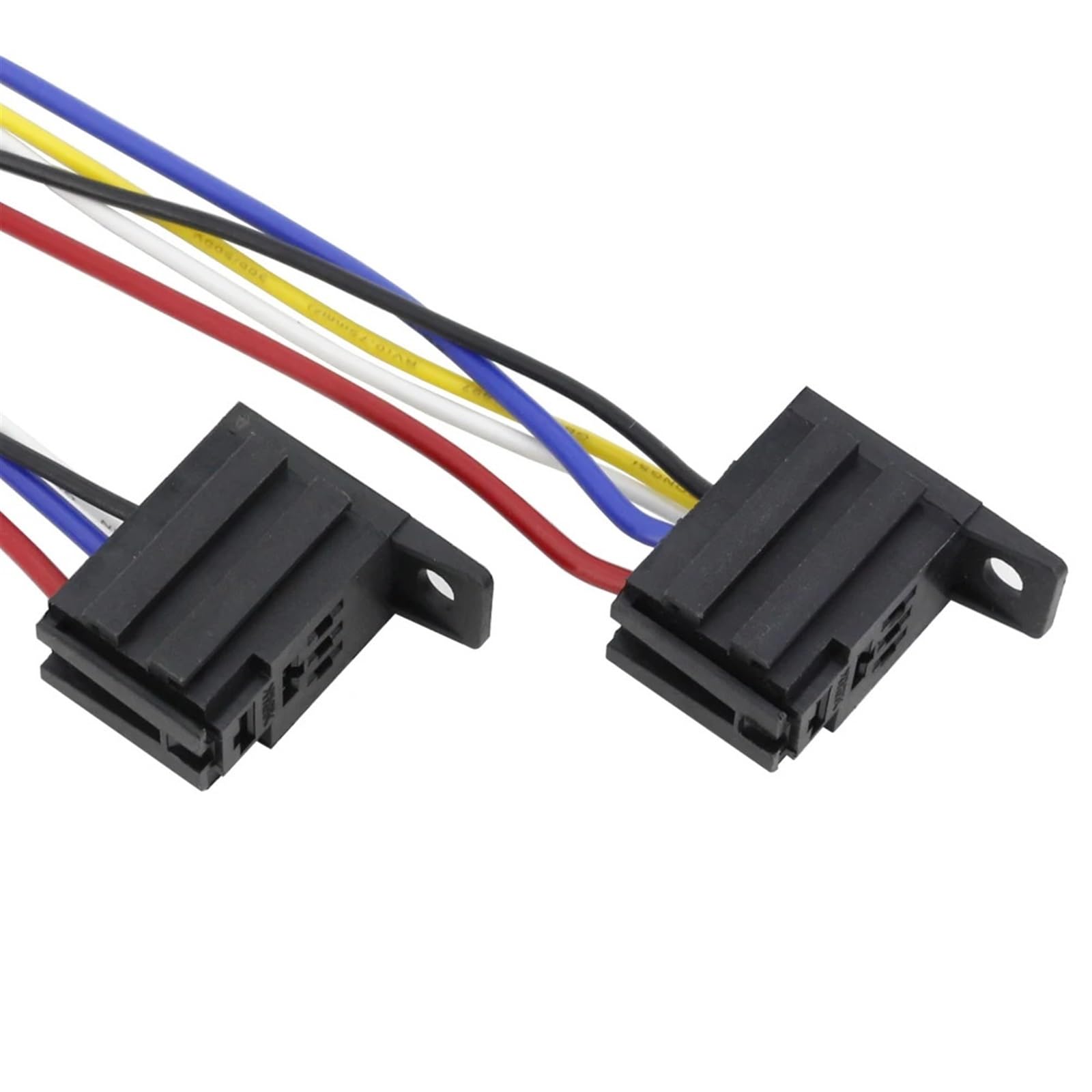 Enchufe de relé Violeta automotriz de 4/5 Pines con Cable con Terminal 12V/24V30A Piezas de automóvil ignífugas de Nailon Modificado(5 Pin)