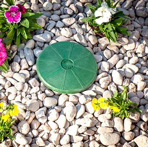 One Stop Outdoor Premium USA Made Pop-Up Drainage Emitter, for 3 in. Drain Fittings, Green Plastic - for Outdoor Landscape Drain Pipe (Valve + 3inches Elbow)