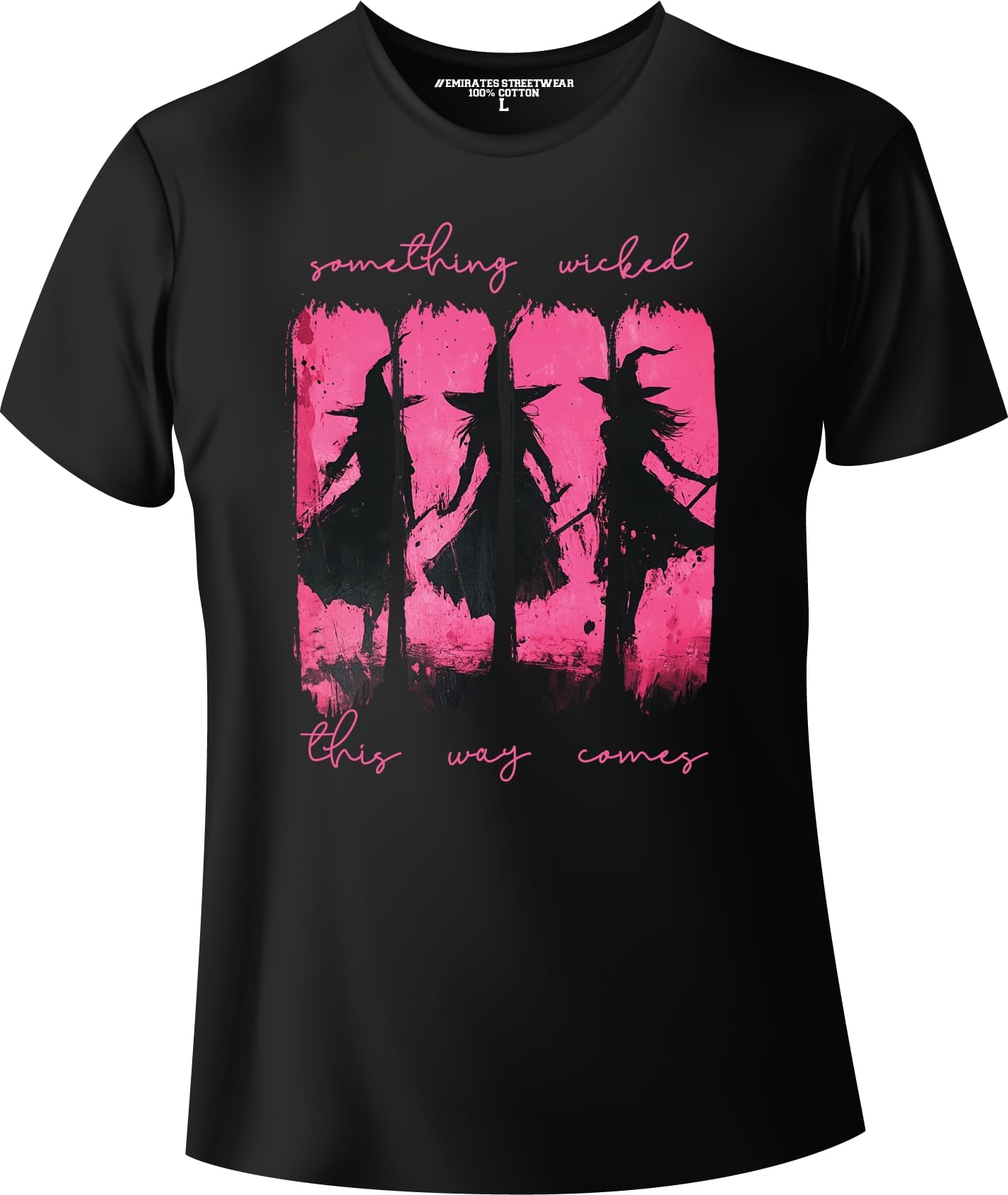 Something Wicked This Way Comes Halloween Graphic T-Shirt for Men, Women & Kids, Unisex Tee, D-0167