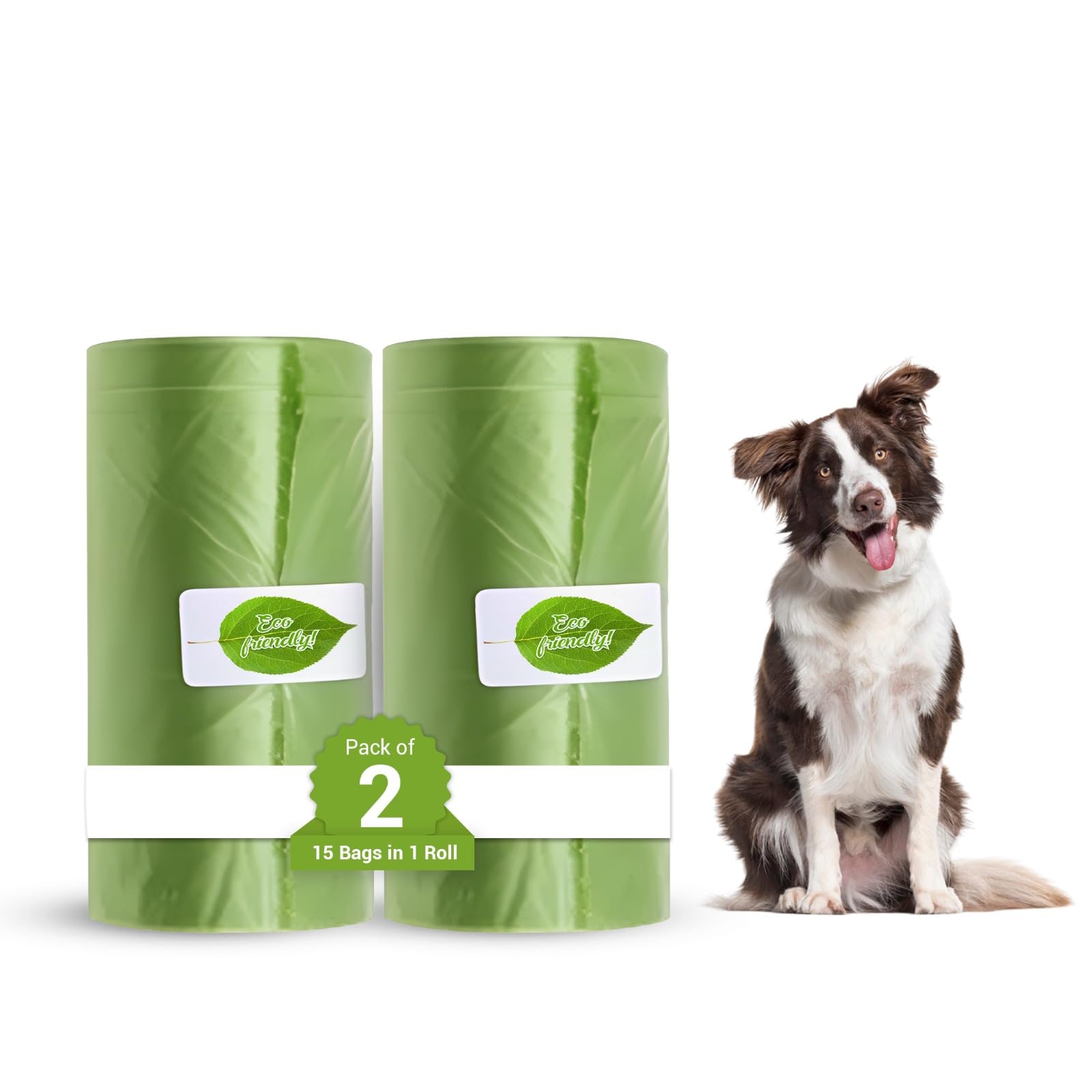 Dog Poop Bags – 30 Eco-Friendly Pet Poop Bags (2 Rolls)| Leak-Proof Design for Scoopers or Hand Use| Durable and Extra Long (29cm x 22cm), Perfect for Dog Waste Cleanup