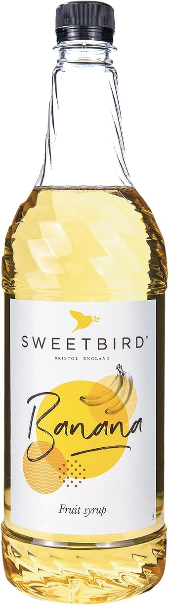 Sweetbird Banana Syrup | 1 Litre | FS248 | Professional syrup formula boosts hot or cold drinks; includes product code FS248 for easy business reordering.