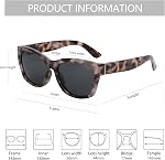 ZENOTTIC Cat Eye Sunglasses Women Polarized - Vintage Square Shades UV Protection Retro Oversized Sun Glasses for Driving