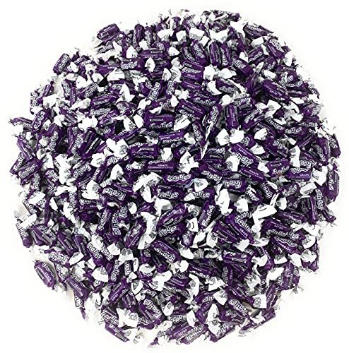 Bulk Grape Flavor Tootsie Roll Frooties Chewy Purple American Taffies Candy Individually Wrapped In Resealable Assortit Bag 5 Lb 735+Pcs (80-Oz) - Made In Usa #TOP5
