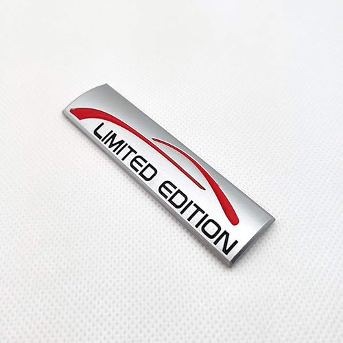 Miniatura 6 de Adhesivo de metal cromado con logotipo de edición limitada para coche, insignia 3D de alta calidad, calcomanía para maletero trasero de auto,