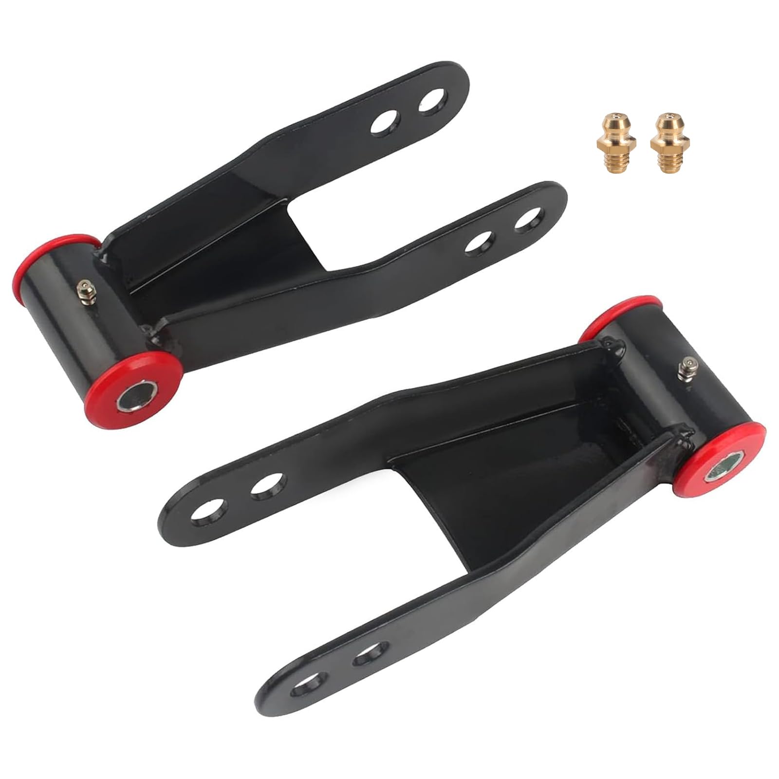 Photo 1 of 2" Rear Drop Lowering Shackle Suspension Kit Compatible with Ch~evy and G~m~c C1500 C2500 1988-1998, Silverado Sierra 1500 1988-2019, Replaces # 410520