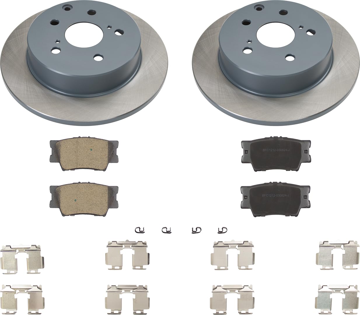 MOTEX Rear Disc Brake Kit for 2006-2018 Toyota RAV4, 2010-2011 Lexus HS250h (with 281mm rotor) - 2