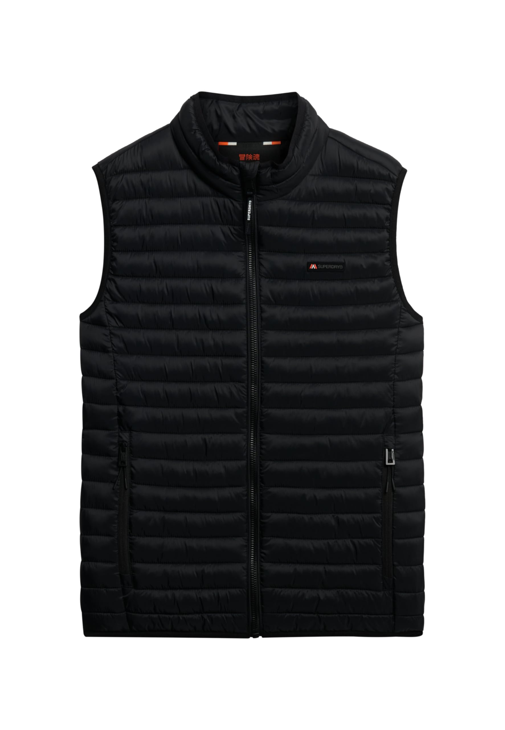 Superdry Fuji Lite Padded Gillet (UK, Alpha, XL, Regular, Regular, Jet Black)
