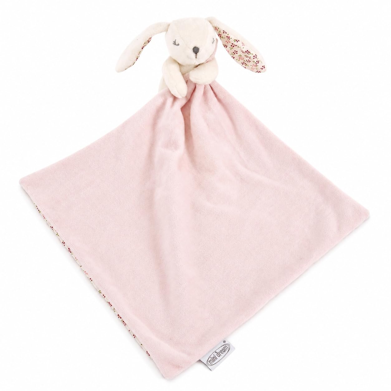 Minidream Baby Comforter Cuddle Cloth Blanket Soft Plush, Pink Bunny