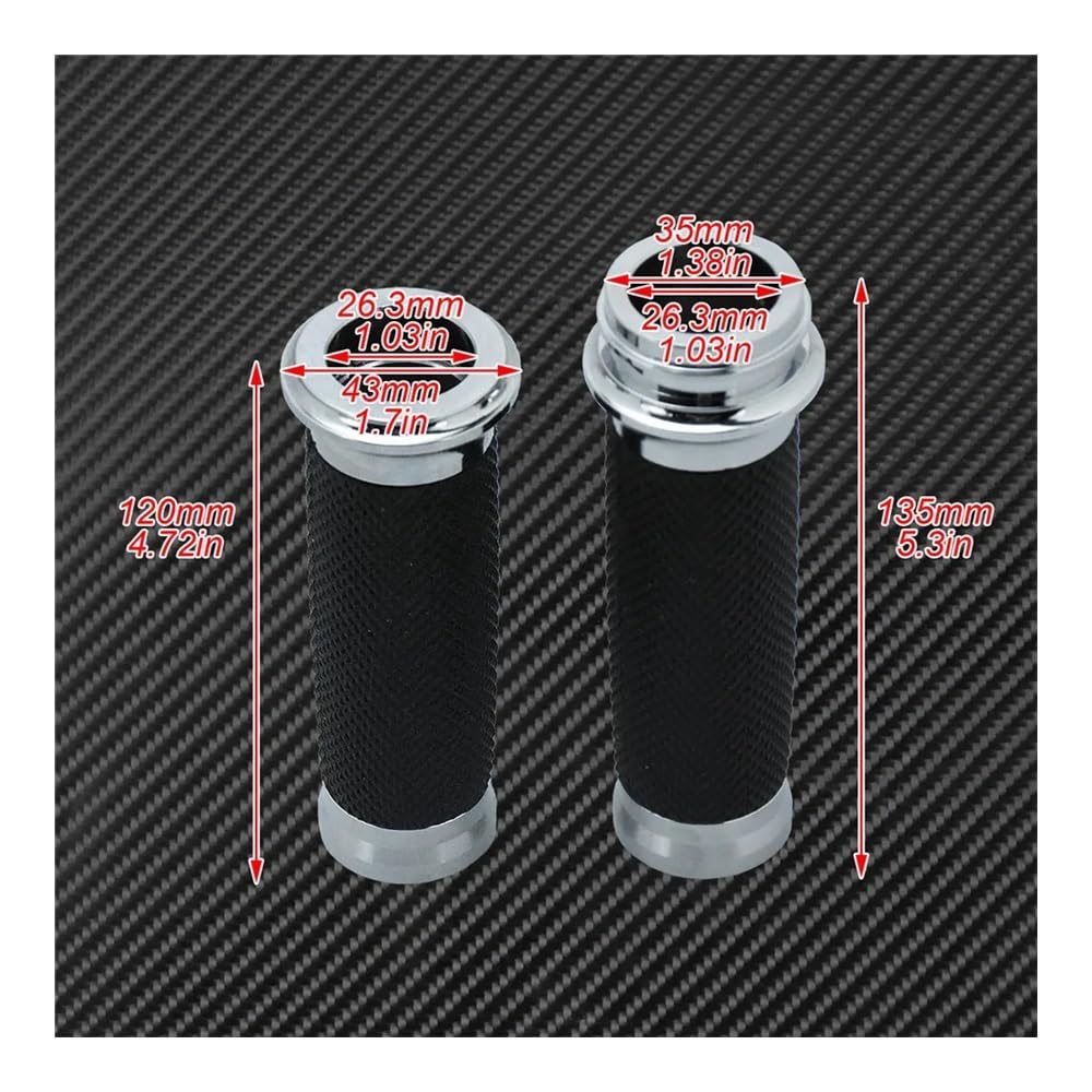Manopole Moto Acceleratore Elettronico Da 1 "25mm Nero/cromato Per Har&ley Touring Street Glide FLHR Softail Fat Boy FLS Dyna CVO Manopole manubrio