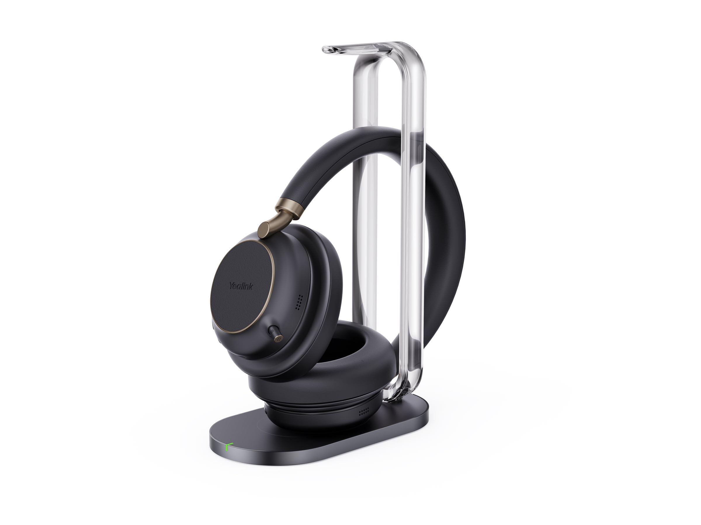 Yealink BH 76 Plus Teams Headset inkl. Ladeständer – Bluetooth, ANC, 40h Akkulaufzeit, USB-C/A, Schwarz