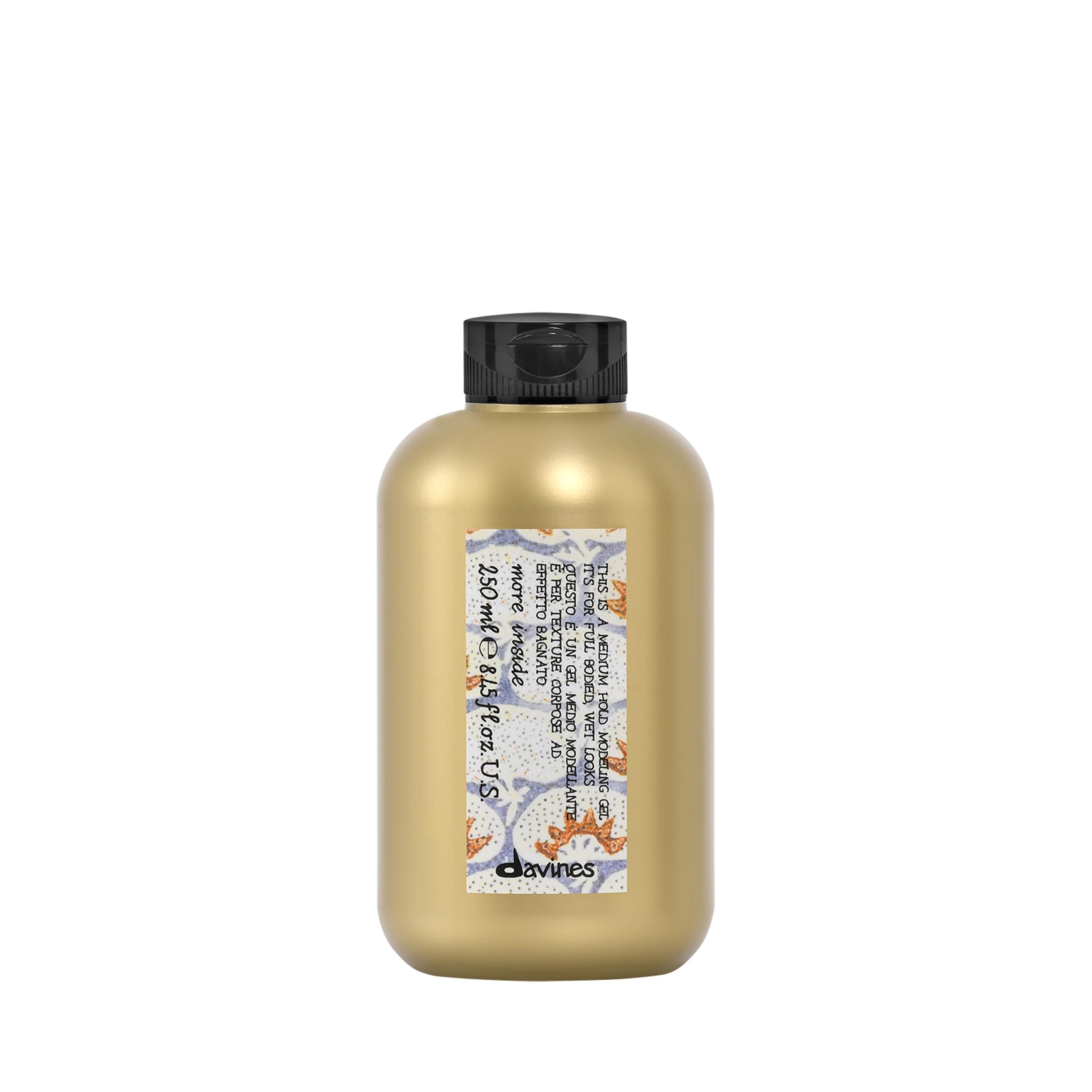 Davines MORE INSIDE Questo è un Gel Tenuta Media - Gel effetto bagnato capelli ricci - Ideale per look strutturati e lucidi - 250 ml