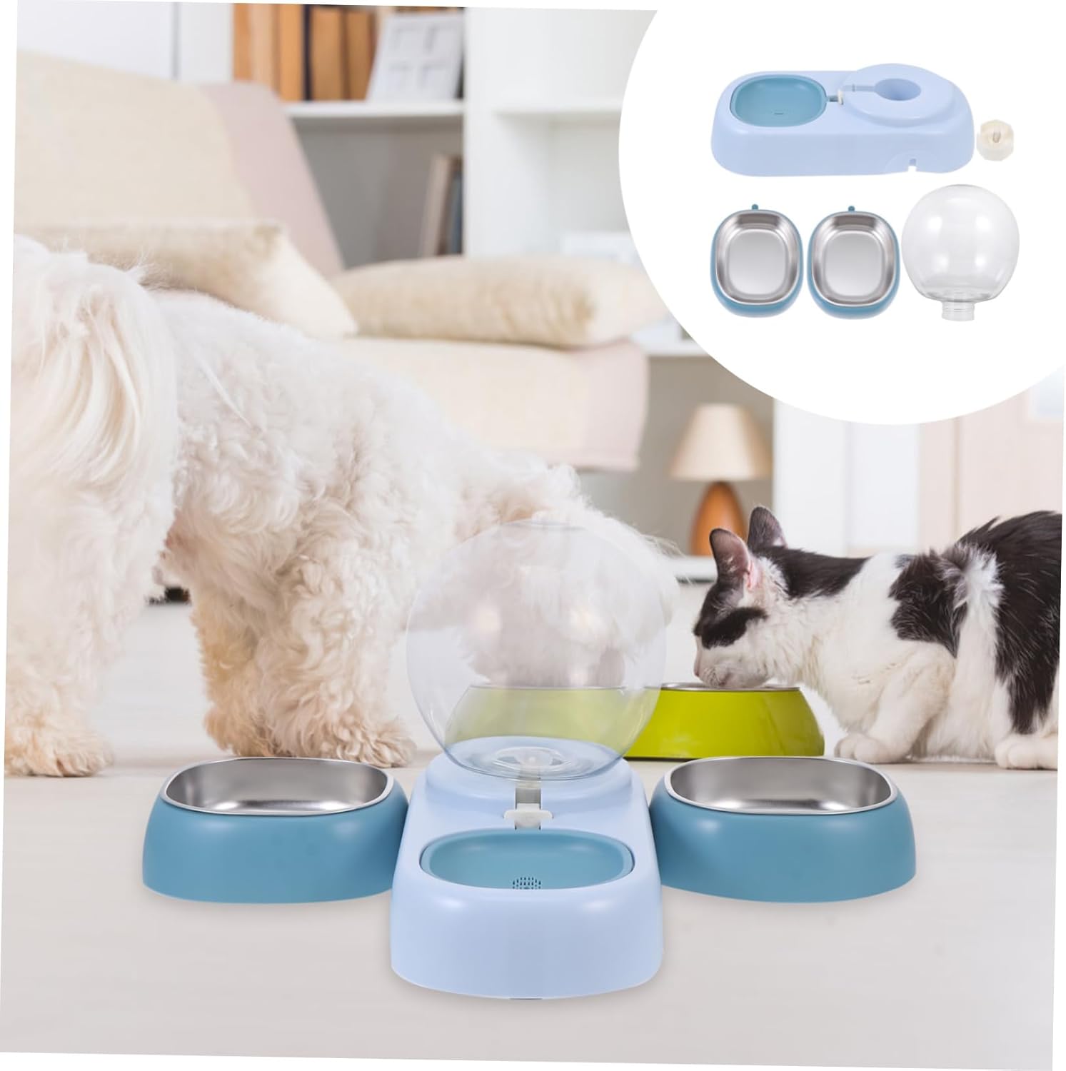 BESPORTBLE Pet Drinking Fountain for Cats Dogs Automatic Water Feeder Abs Portable Easy to Clean