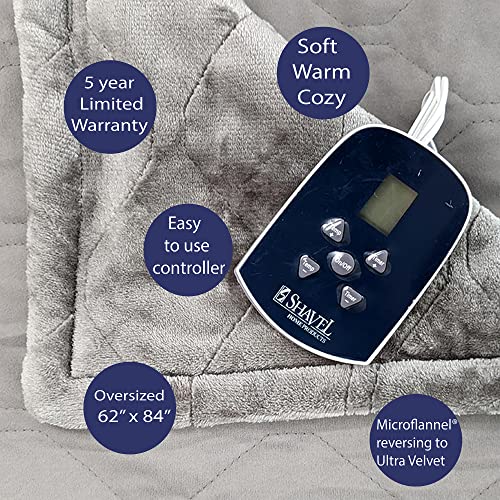 Thermee Micro Flannel Aquecedor de pés aquecido, estanho