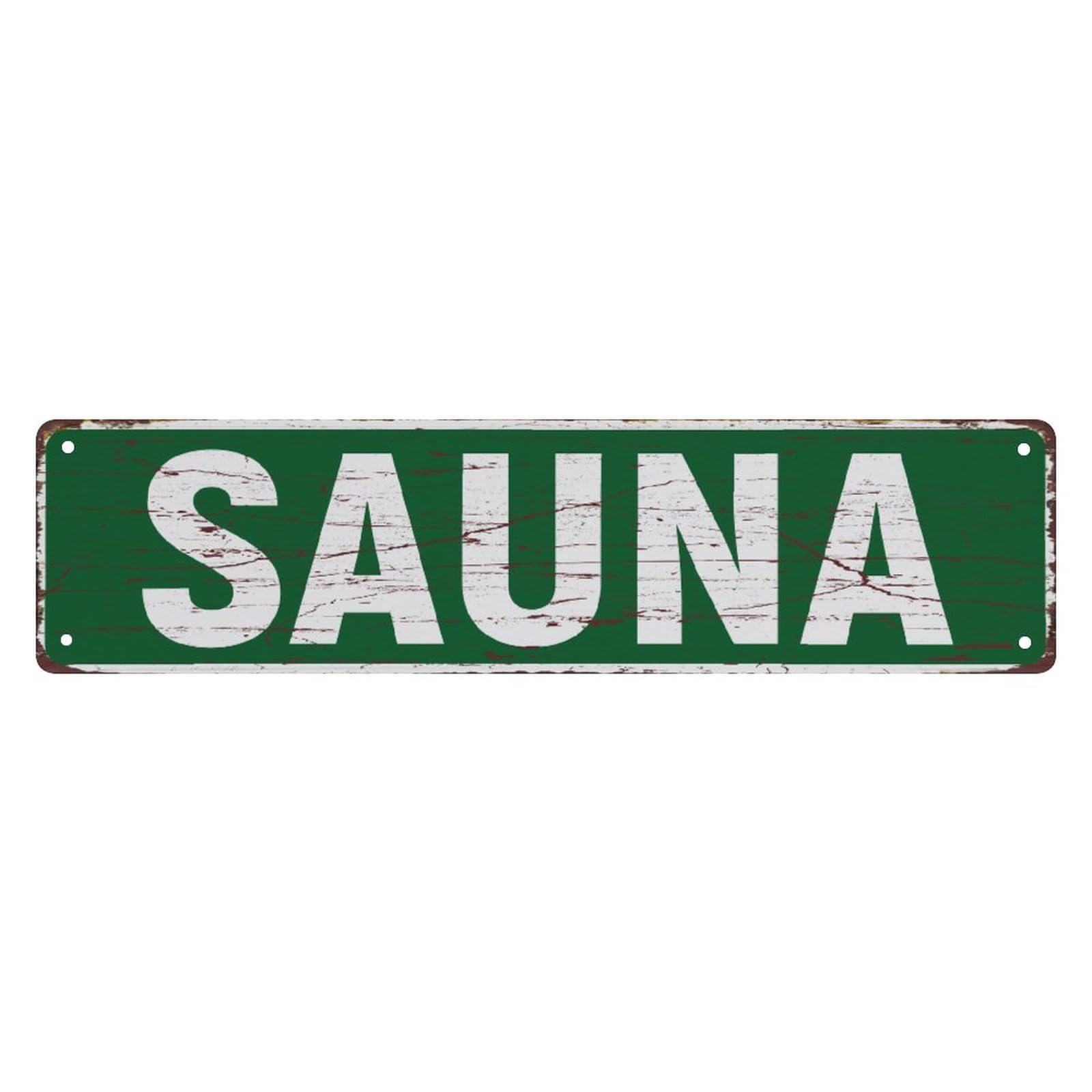 Sauna Vintage Metal Sign Retro Metal Plaque Bar Pub Poster Wall Art Decor Tin Sign 4x16 Inch