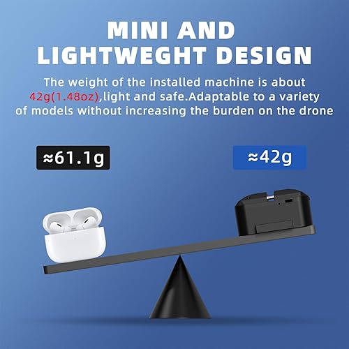 Miniatura 5 de Sistema de carga útil Airdrop para DJI Mini 4 Pro/Mini 3 Pro/Air 3/Mavic 3 Pro Transporte Liberación Entrega Drop Airdrop Pesca con lanzamiento de