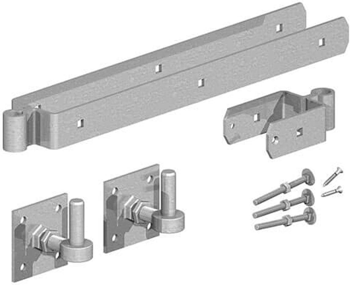 Gatemate Field Gate Double Strap Hinge Set with Adjustable Hook On