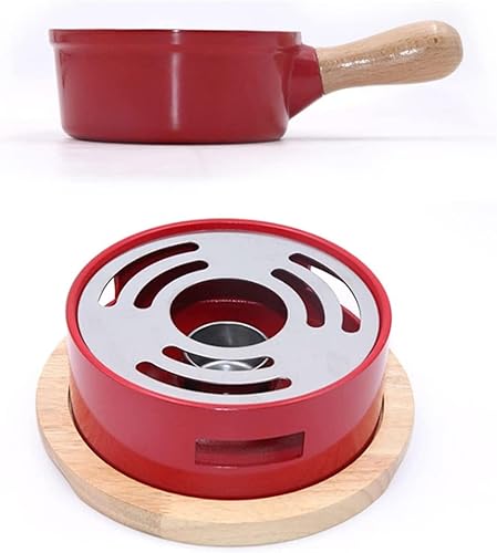 Miniatura 3 de KFJZGZZ Juego de fondue de queso, juego de fondue de aleación de aluminio, incluye ollas de cerámica, olla de porcelana de primera calidad para