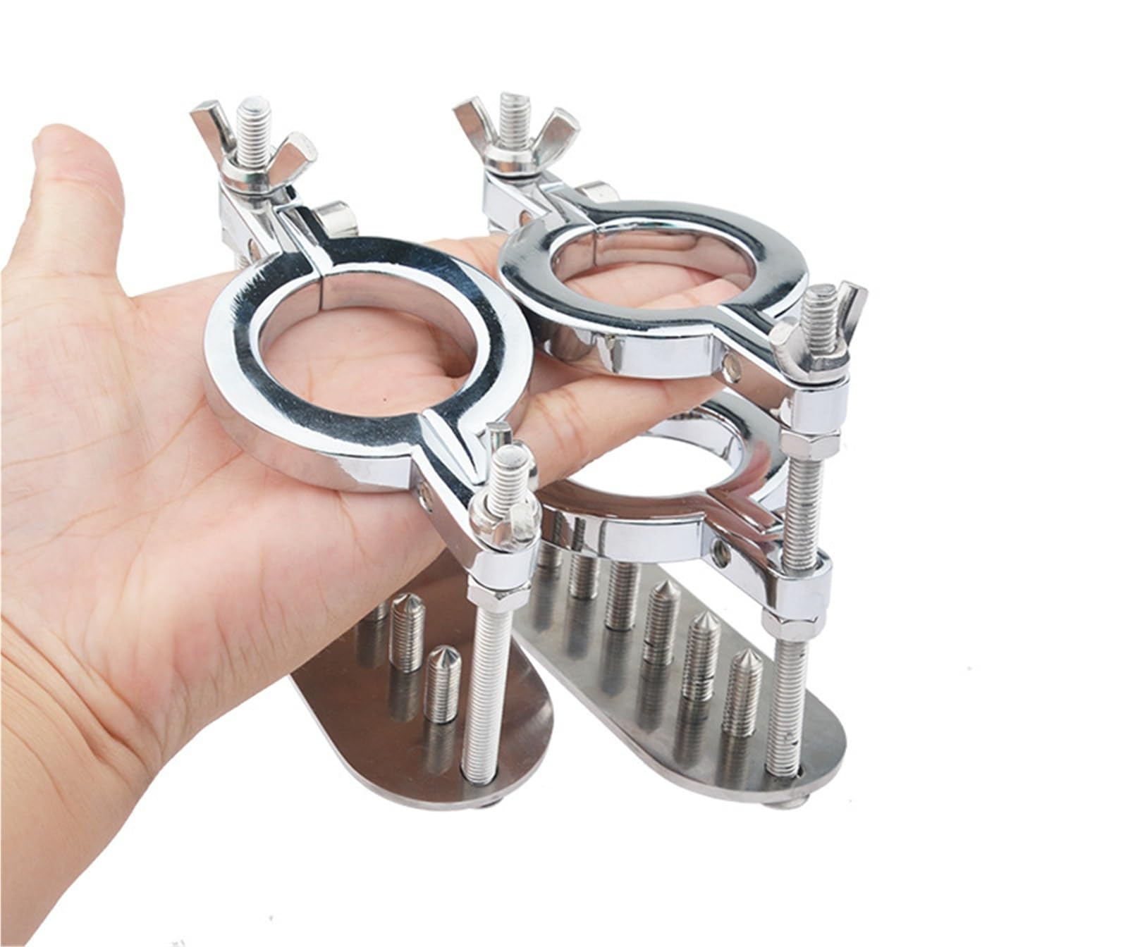 Spremi Testicoli In Acciaio Inossidabile Clip Scrotale Barella Palla Erotica CBT Anello Testicolo Schiavo SM Bondage Sesso Fetish Giocattolo