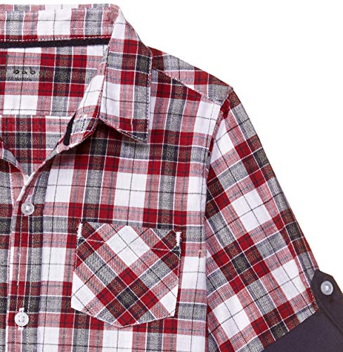 Image of GJ Baby Baby Boys' Regular Fit Shirt (151246520406 C472 Poppy Red 18m-24m)