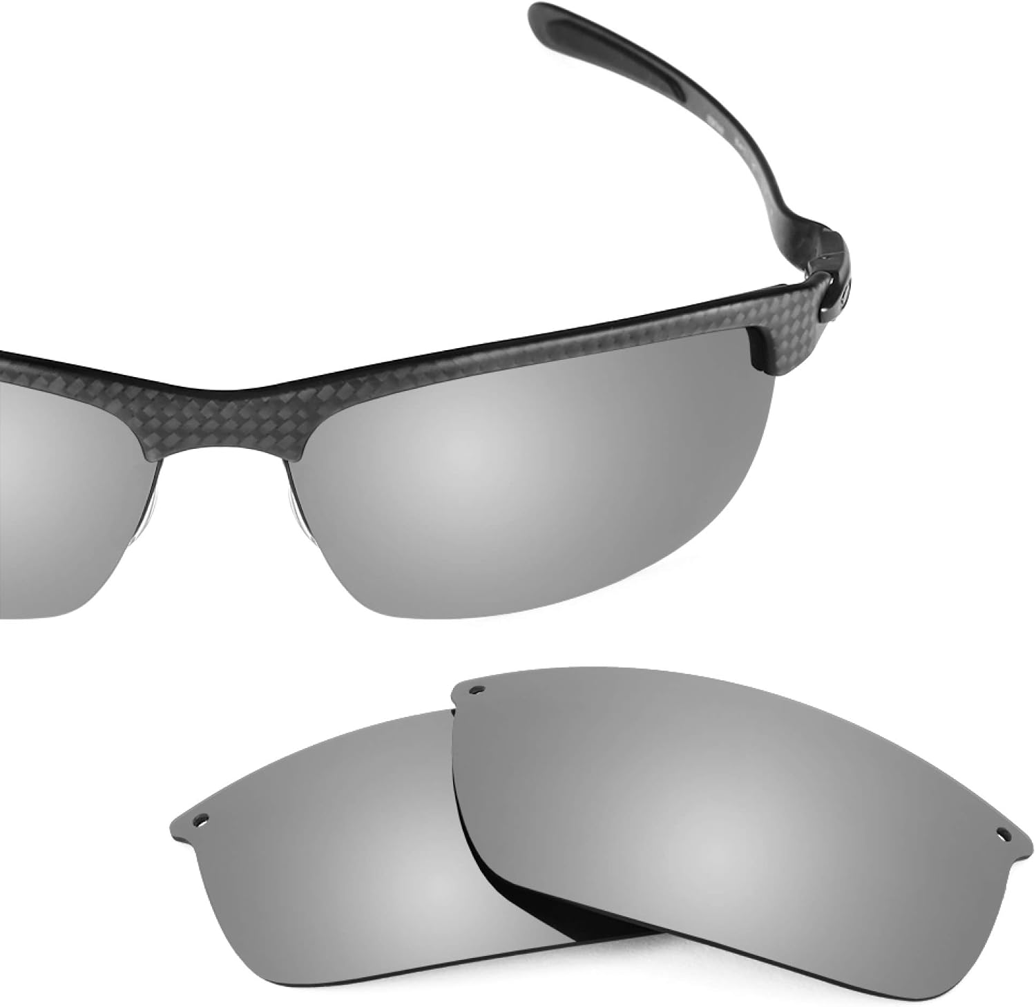 Revant Replacement Lenses for Oakley Carbon Blade Sunglasses - Standard Mirrored Titanium