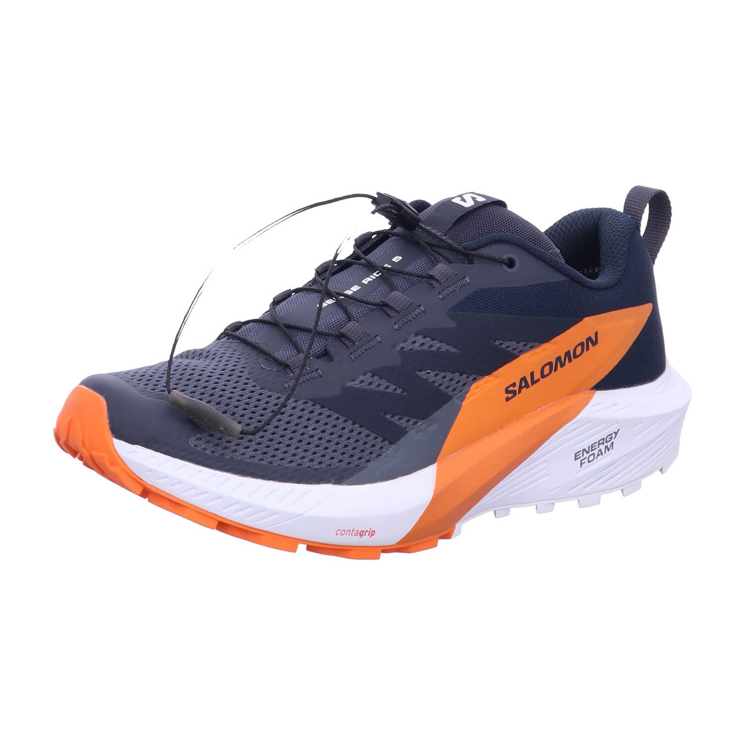 Salomon Sense Ride 5 GTX - Zapatillas de trail running, India Ink Carbon Dragon Fire, 42 2/3 EU