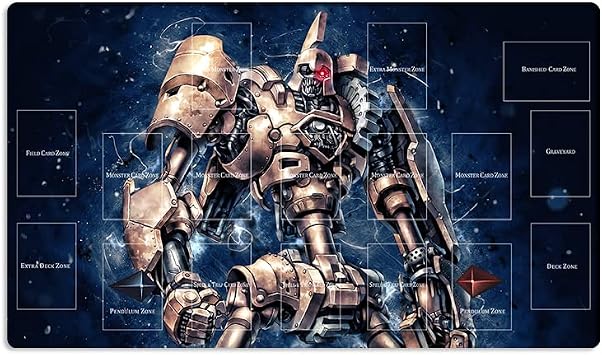 New Playmat Ancient Gear Golem TCG CCG Trading Card Game Mat with Zones + Free Bag ZD039-284-A