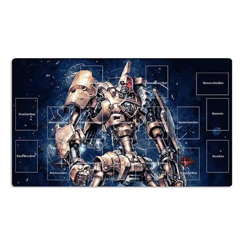 Mlikemat New Playmat ZD039-284-A Ancient Gear Golem TCG CCG Sammelkartenspiel Matte mit Zonen + Gratis Tasche