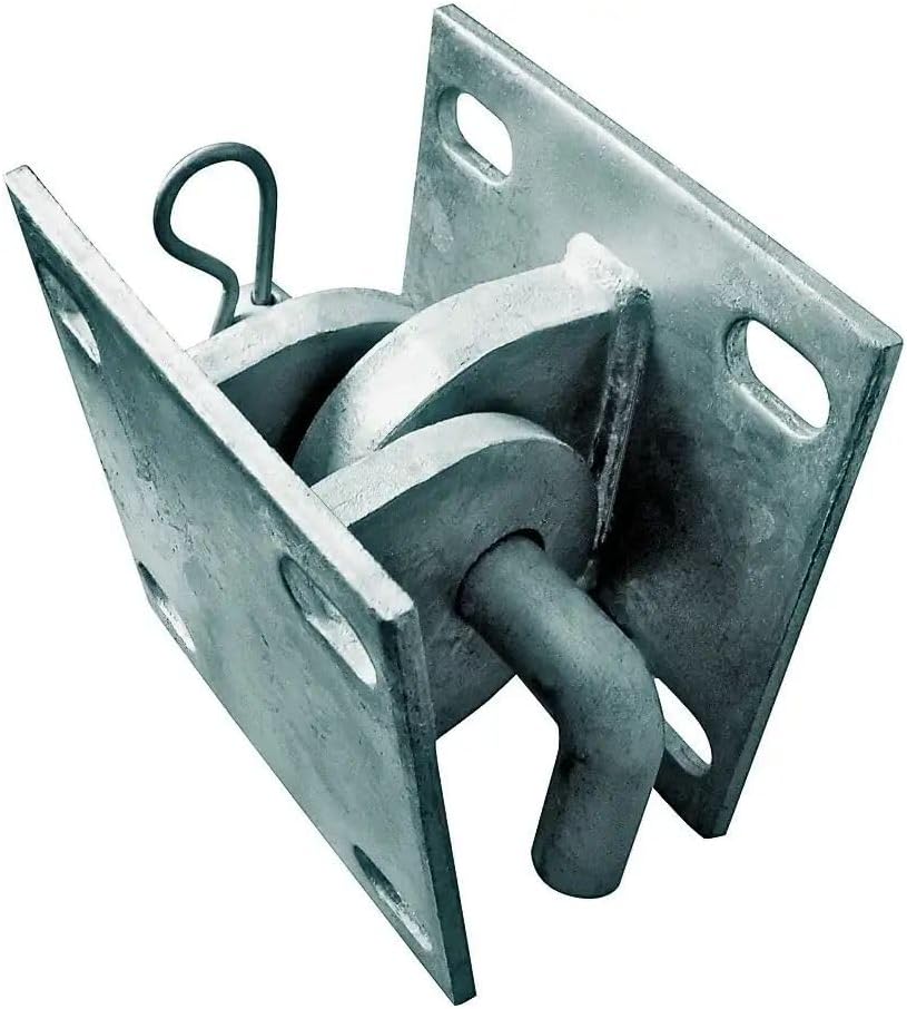 Multinautic Connector Hinge T Style for Stationary or Floating Docks Heavy Duty 1/4" Thick Galvanized Steel Plates 5" x 5"