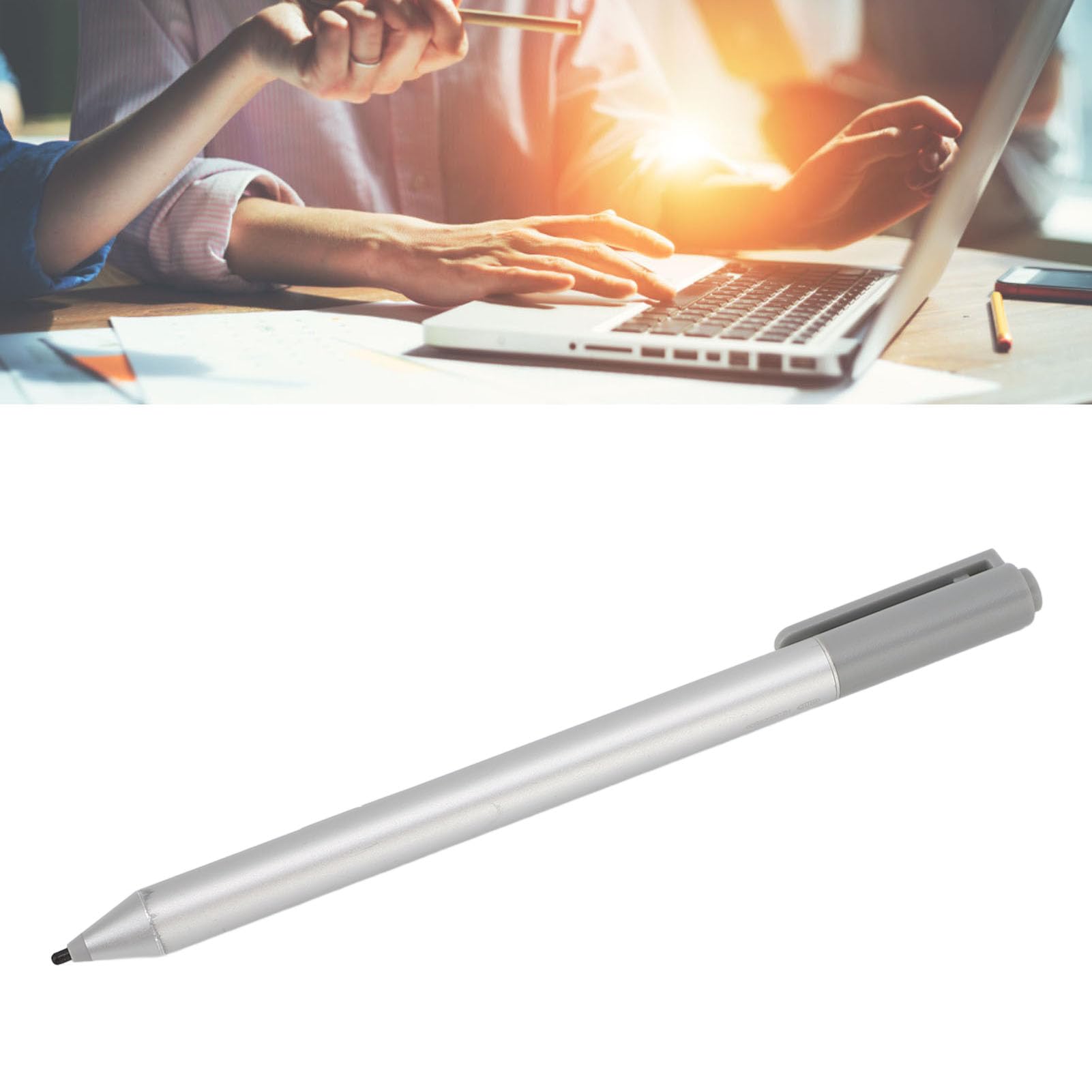 Ejoyous Lápiz óptico Activo de Aleación de Aluminio para Computadora Portátil, 2048 Niveles de Presión, Función BT para Escribir, Dibujar, Tomar Notas para X2 1013 G3 EliteBook X360 G3 G4