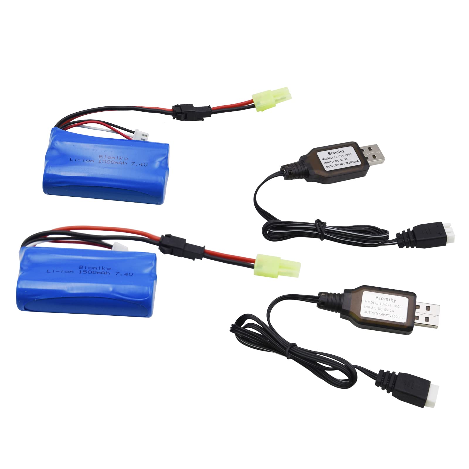 Blomiky Paquete De 2 Cables De Cargador De Batería De Iones | Envío Gratis