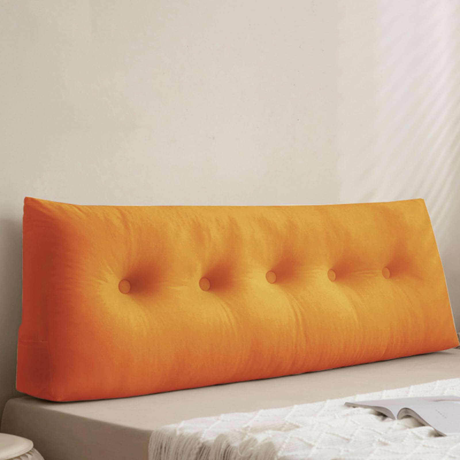 Wedge Pillows Headboard Comfortable and Soft Triangular Rest Reading Pillow Lumbar Support Cushion Waist Backrest Soft Sofa Daybed Positioning Bolster,08,180 * 40 * 12cm