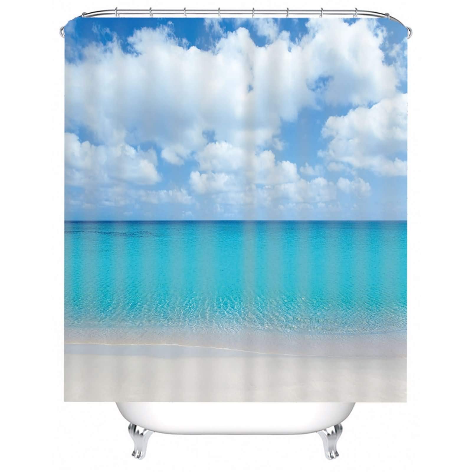 Rideau de douche anti éclaboussures opaque 200x180cm pour sol sec et propre