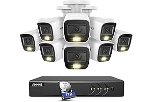 ANNKE Essential Home Wired Security Camera System with Audio Dual-Light Color Night Vision