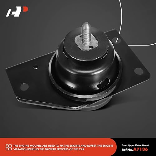 Miniatura 7 de A-Premium Juego de 4 piezas de montaje de motor y montaje de transmisión compatibles con Hyundai Accent y Kia Rio Rio5 2006 2007 2008 2009 2010 2011