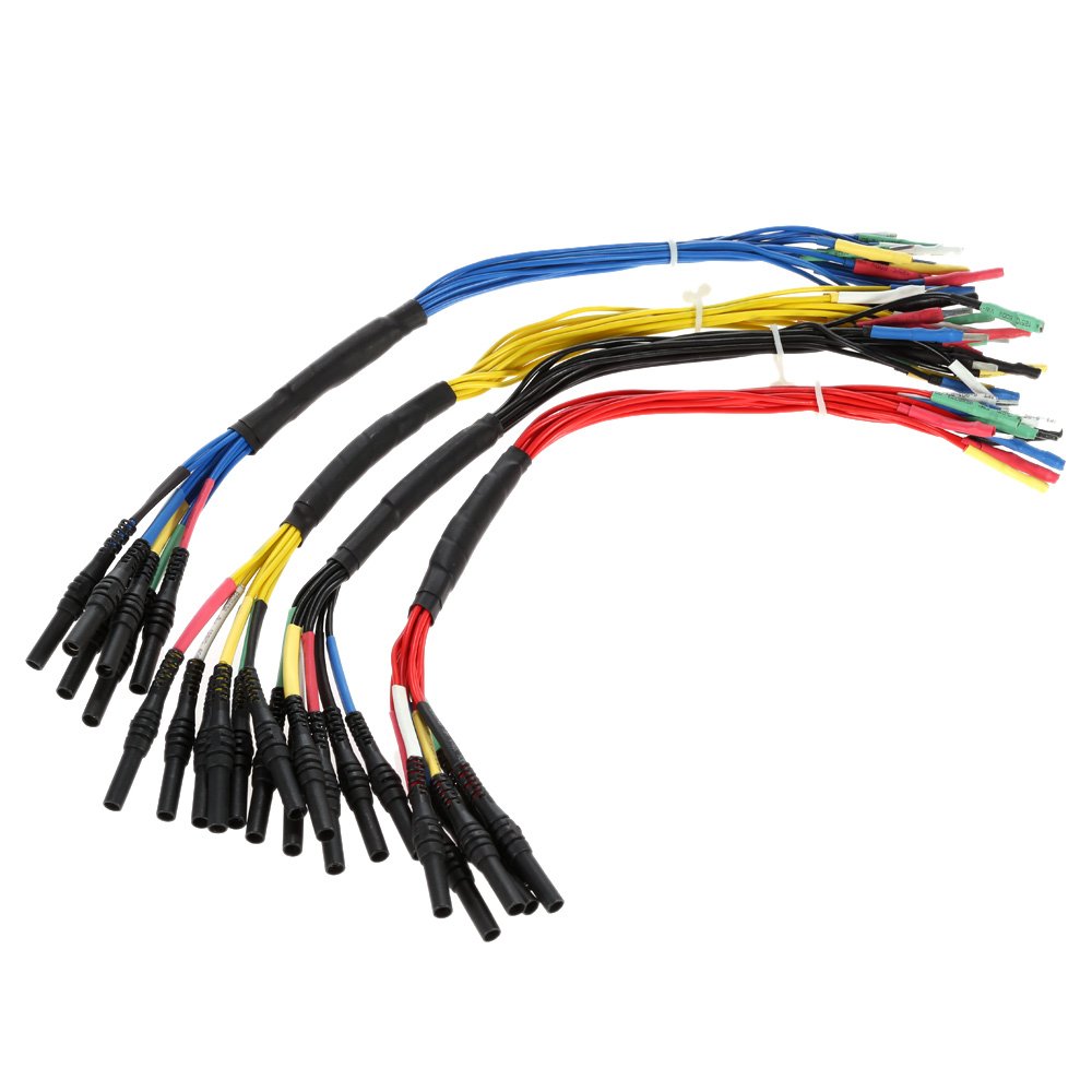 Hantek HT306 Multifunctional 6-way Universal Breakout Leads for Automotive Oscilloscope Diagnostic 4 Sizes 0.6 mm, 1.5 mm, 2.3 mm and 2.8 mm