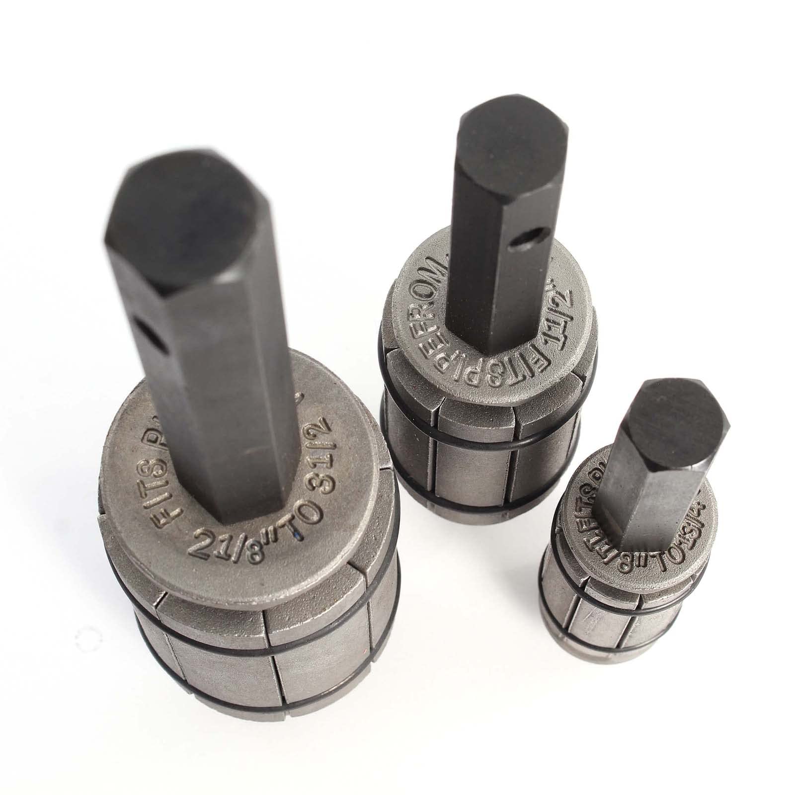 XPOtool Expansor de Tubos de Escape Set de 3 Piezas Ø 29 a 89 mm Kit de Herramientas vehículos
