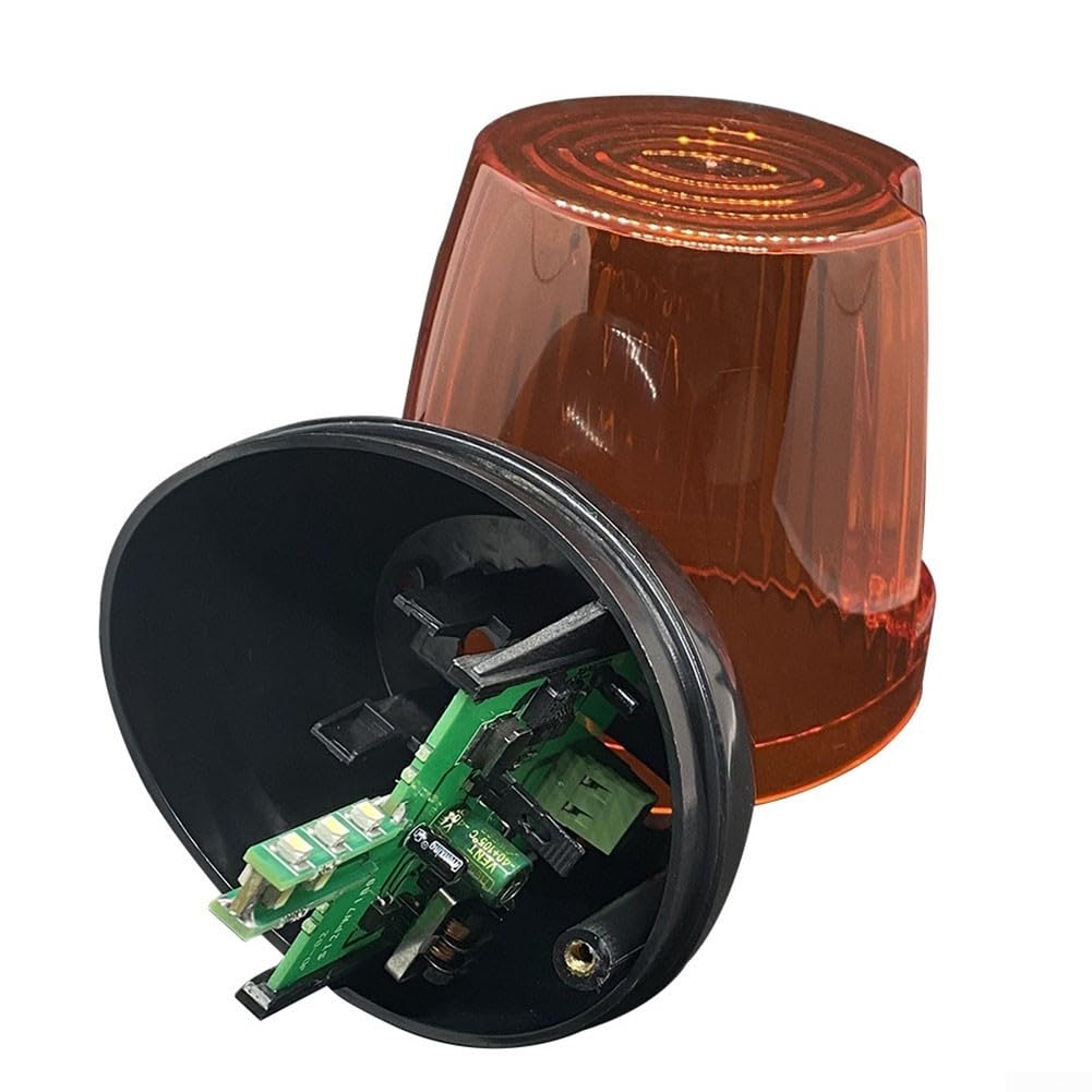 Luz intermitente para puerta de garaje con 12-265 V CA/CC, IP54 resistente a la intemperie, frecuencia de 1 Hz, para seguridad de puerta oscilante o corredera en mejoras del hogar