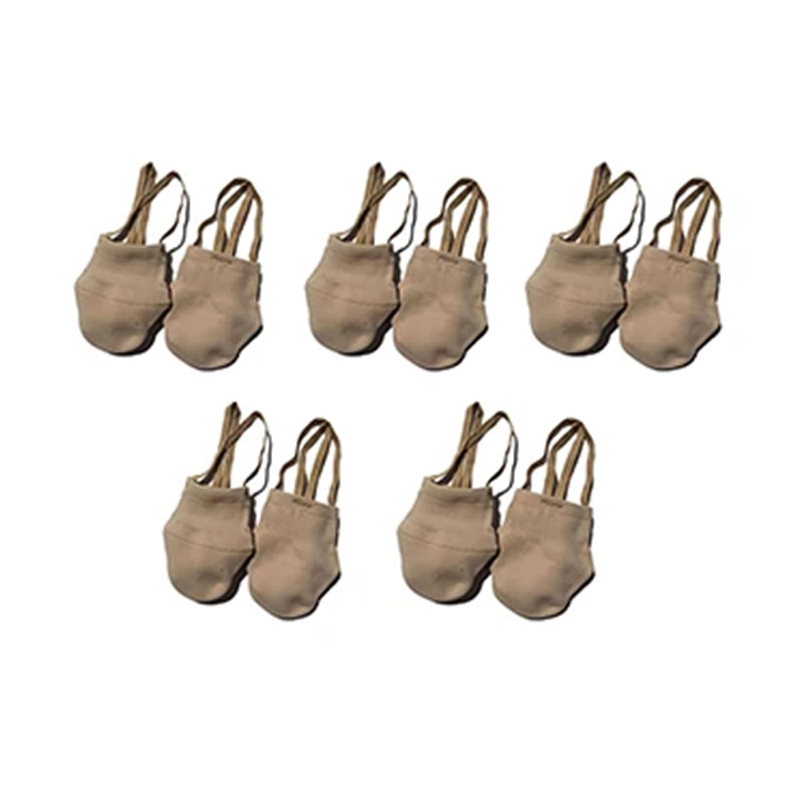 Punteras Gimnasia Ritmica Calcetines de Punto Medio for Gimnasia rítmica, Accesorios for Baile salón, protección elástica for Danza(5Pair,S)