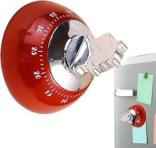 Küchentimer für Kochen und Backen - 60 Minuten Ohne Batterien Erforderlich,Mechanischer Küchentimer für Backen und Kochen,Für Klassenzimmer Zuhause Studierzimmer Schüler Köche Sportbegeisterte