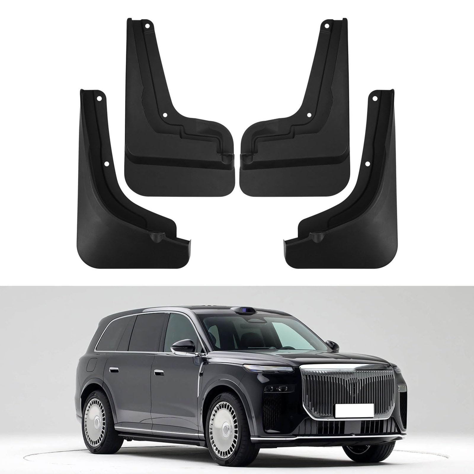 YPSBBHD Car Mud Flaps Fender Splash Guards, Compatible with Voyah Taishan 2026, Splashproof Exterior Accessories for Car Wheel Protector