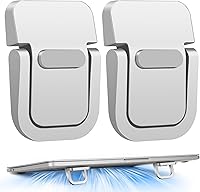 Vista 1 de Soporte portátil para laptop, plegable y ligero, elevador ergonómico con refrigeración ventilada, elegante soporte para computadora portátil Plateado