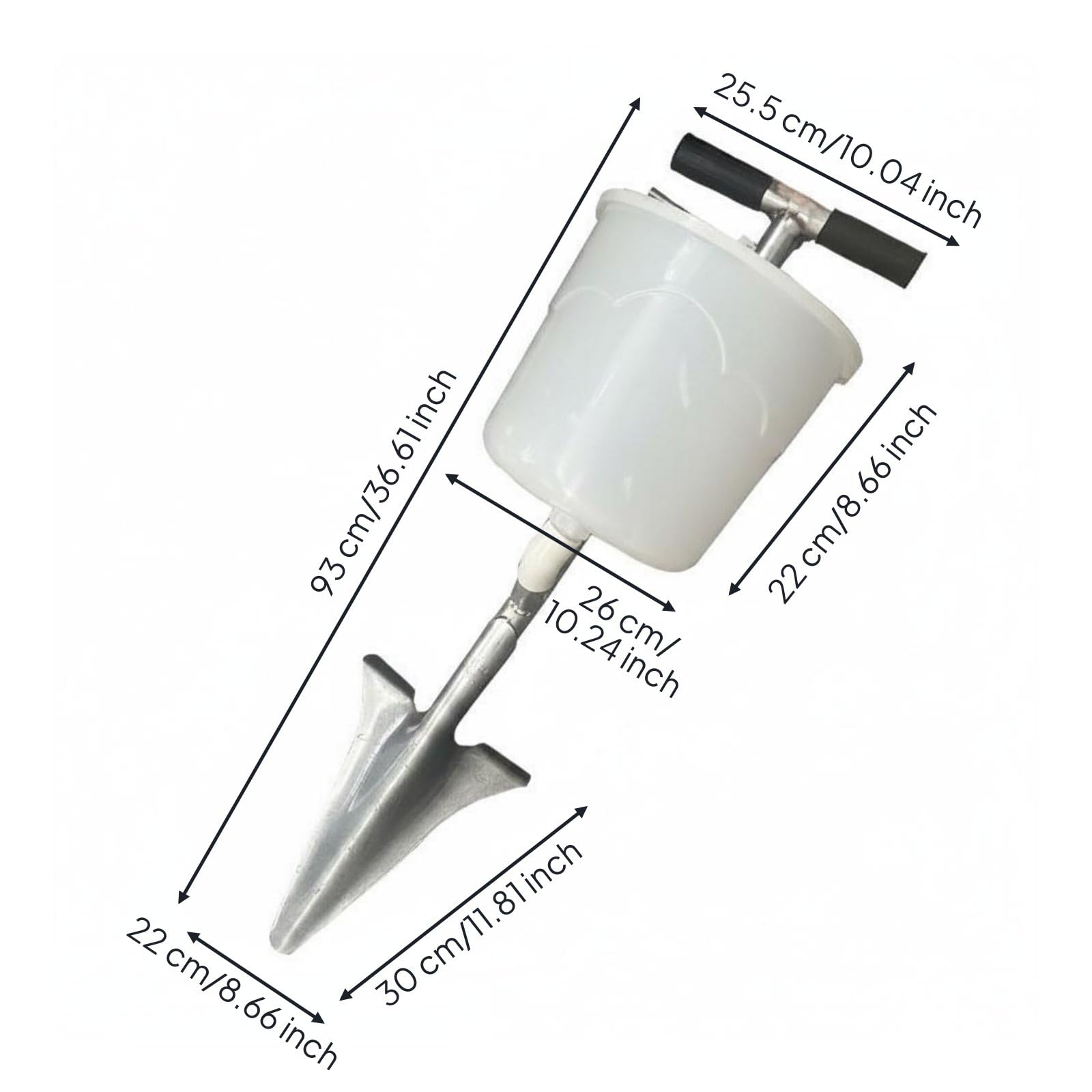 Spandiconcime Manuale Spandiconcime Seminatrice Piantatore Dosatore in Acciaio al Carbonio con Meccanismo di Rilascio E Manico Rinforzato Adatto a, Airplane W Bucket