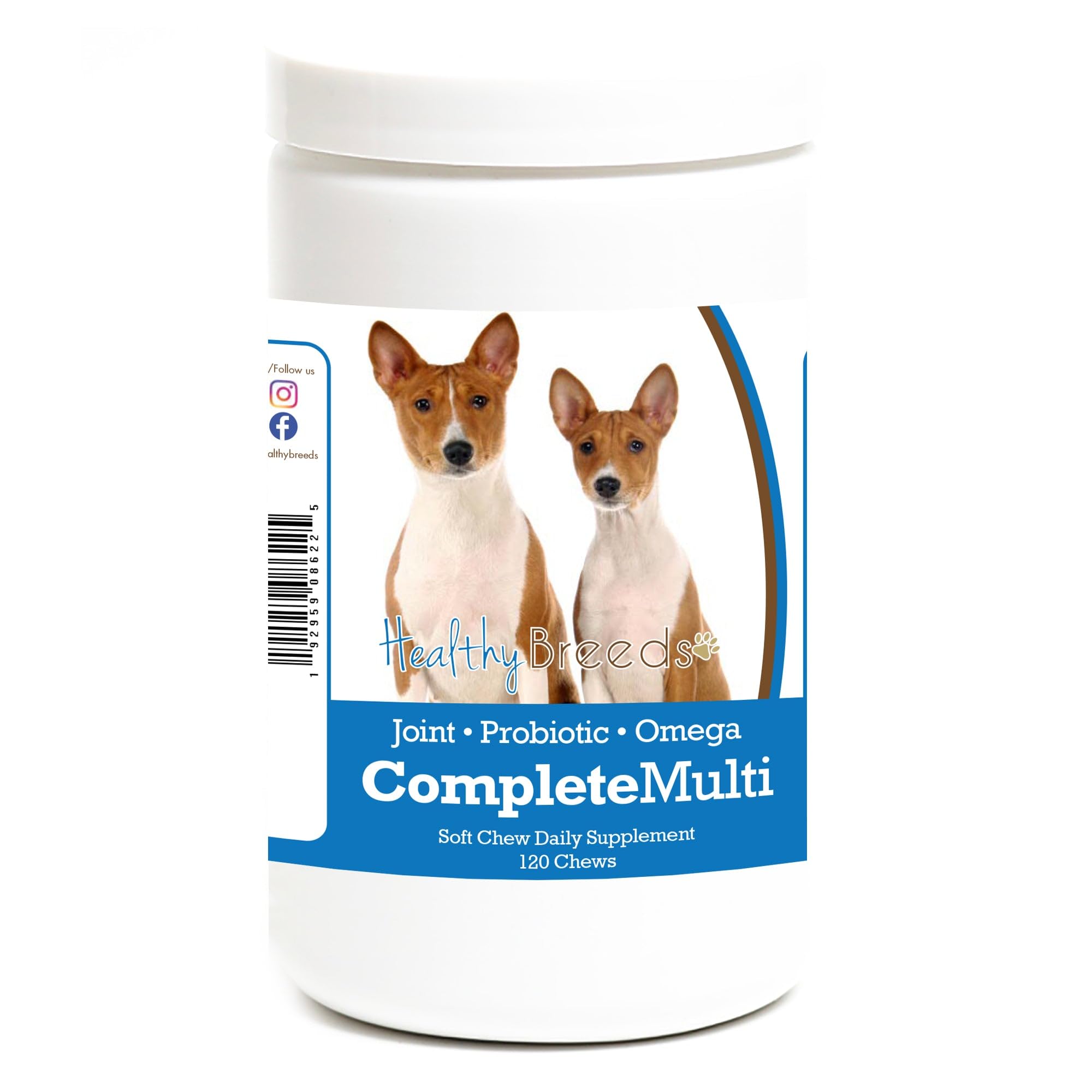 Healthy Breeds Basenji All In One Multivitamin Soft Chew 120 Count