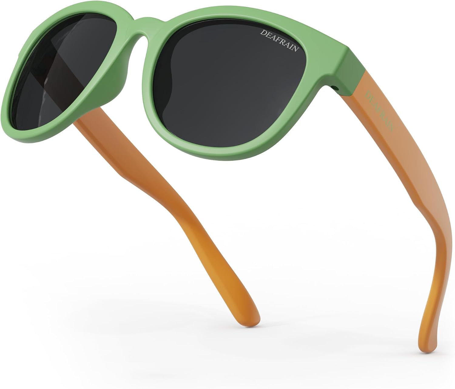 DEAFRAIN Kids Polarized Sunglasses for Boys Girls Flexible Frame Youth Sport Baseball Running Cycling Glasses for Age 5-13