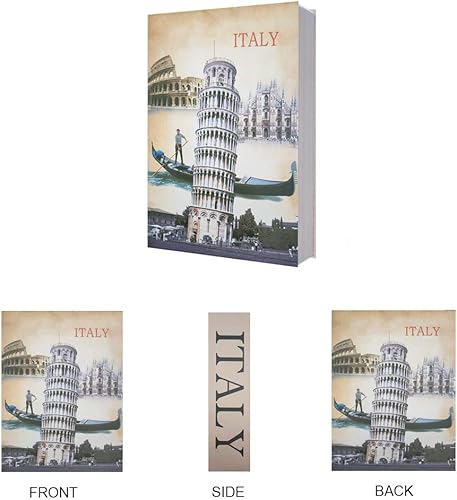 Miniatura 7 de Caja de almacenamiento segura con libro de distracción (tamaño 9.5 x 6.2 x 2.2 pulgadas) con bloqueo de llave de seguridad, diccionario secreto